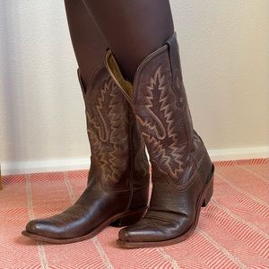 Chocolate Brown Cowboy Boots from Old West, women’s size 8.5